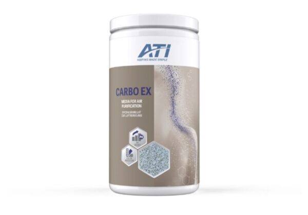 ATI Carbo Ex is a media that removes CO₂ and other undesirable substances such as cigarette smoke or pollen from the protein skimmer's air intake.