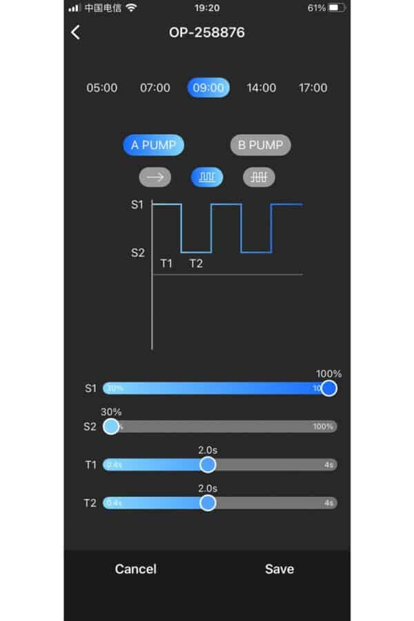 Octo Pulse OP+ Wave pump app