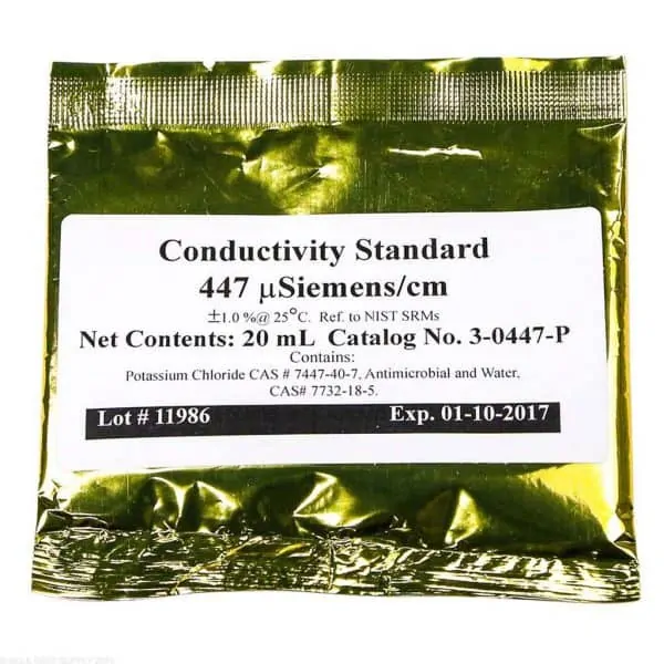 447 uS/cm Conductivity Calibration Solution