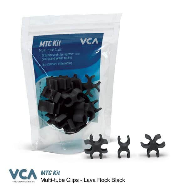 VCA Multi Tube clips Lava Rock Black