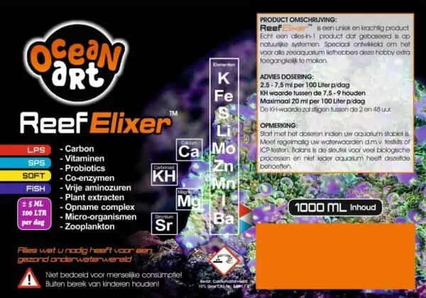 ocean art reef elixer info