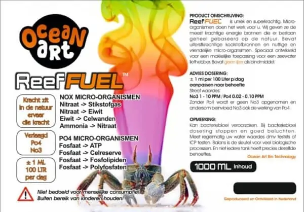 ocean art reef fuel info