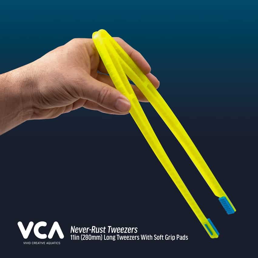 VCA Never Rust Tweezers UV Yellow - 28 Cm