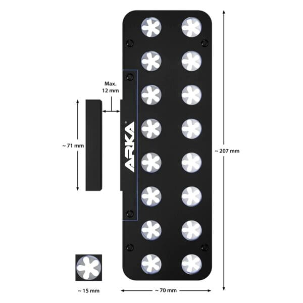 Arka myREEF Frag Rack 16 holes dimensions