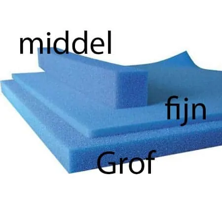Blauw filterschuim grof