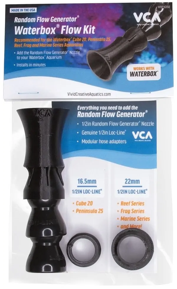 Waterbox Flow Kit with 1/2in VCA Random Flow Generator Nozzle