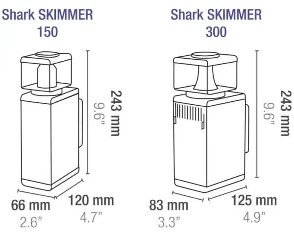 Sicce Shark Skimmer dimensions