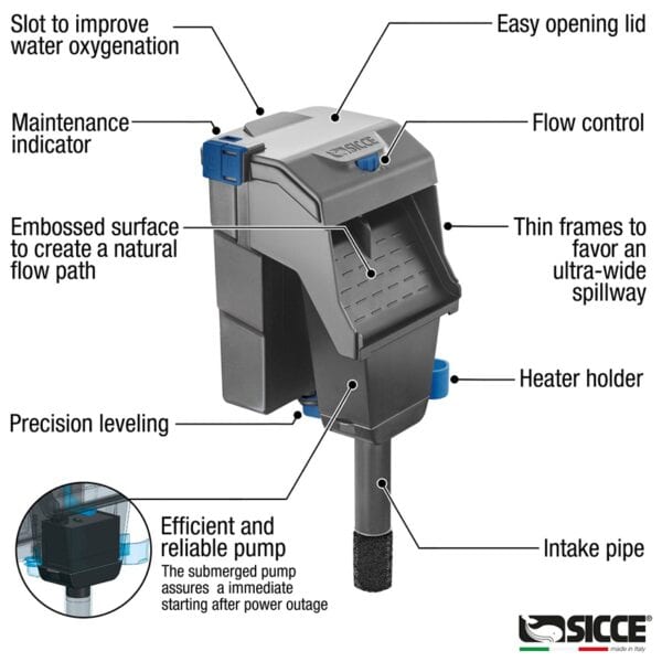 Sicce Aqua Filtra key features