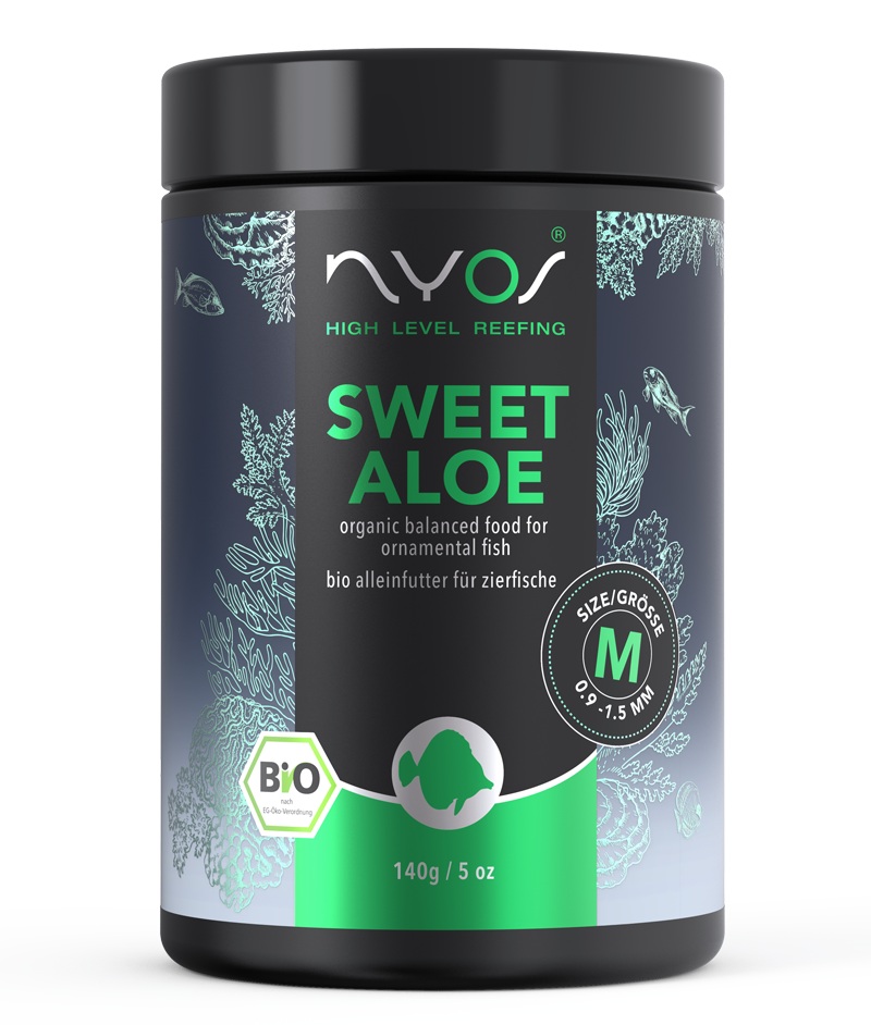 NYOS Sweet Aloe (BIO) Certified organic soft fish food granules enriched with aloe vera